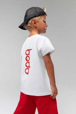 Футболка с коротким рукавом Bodo белый/красный