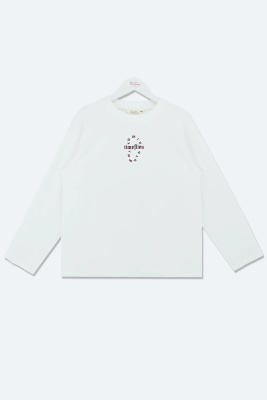 Футболка для девочки Deloras молочный