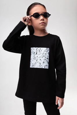 Лонгслив Bodo черный