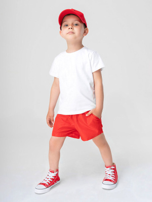 Футболка с коротким рукавом + шорты Bodo белый/красный