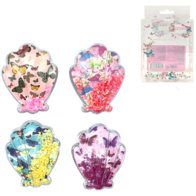 Расческа массажная в виде ракушки Бабочки Lukky