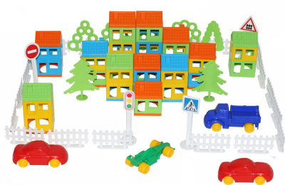 Конструктор Построй свой город 162 элемента