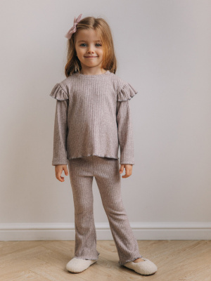 Костюм из теплой лапши MIMILAV серый