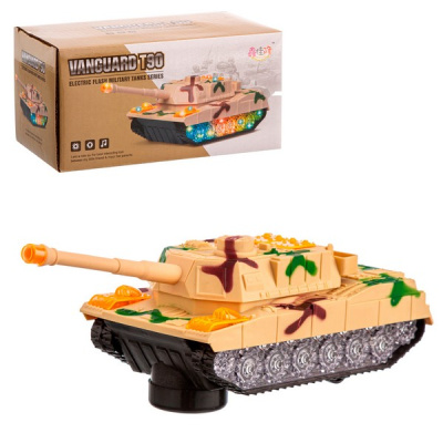 Танк на бат., световые и звуковые эффекты, размер: 8,6*23,5*8 см, в/к 9,3*8,6*17 см