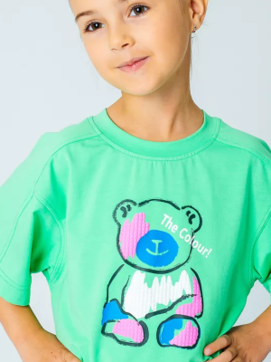 Футболка с коротким рукавом для девочки Deloras салатовый