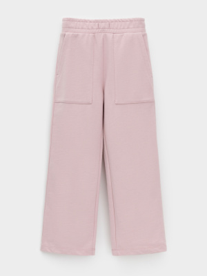 Брюки для девочки Crockid розовый лед к601