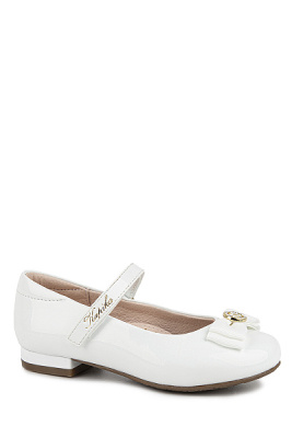 Туфли для девочки Kapika белый-золотой