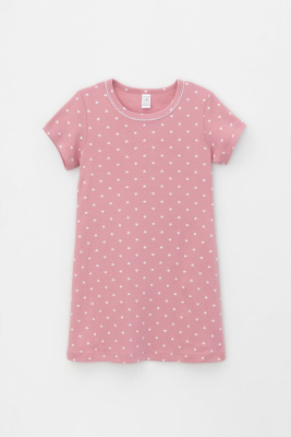 Сорочка ночная Crockid сердечки на розовом зефире