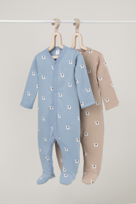 Комбинезон Crockid мини слоники голубой