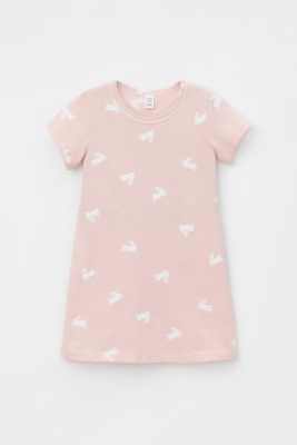 Сорочка ночная Crockid пыльный персик зайчики