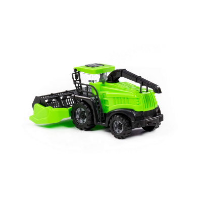 Комбайн "Полесье" №1 инерционный зеленый в сеточке 