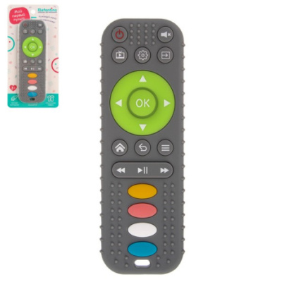 Пульт силиконовый "Elefantino", безопасные материалы, разные текстуры, развитие мелкой моторики, на 