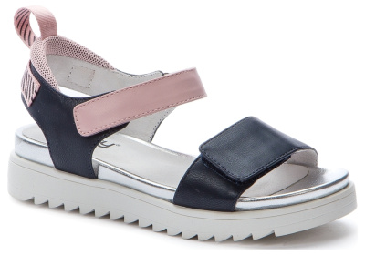 Босоножки для девочек BETSY синий-розовый