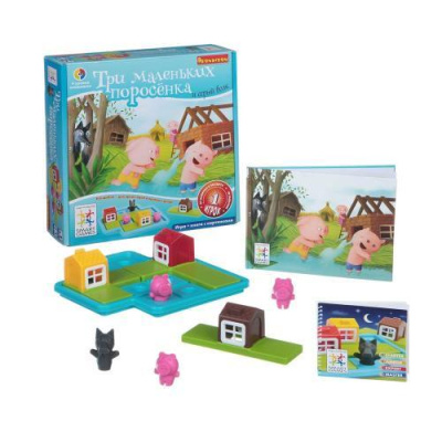 Логическая игра Bondibon Три маленьких поросёнка SG 019 RU