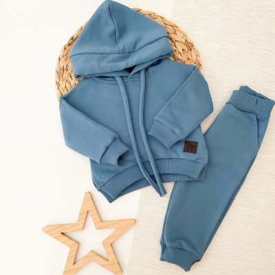 Толстовка + брюки Carrot Спорт голубой туман