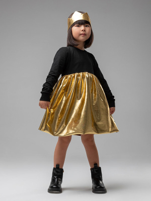 Платье для девочки Bodo черный/золотой