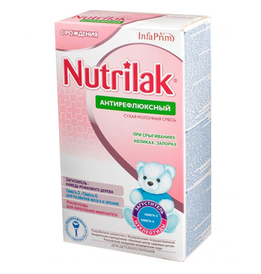 Смесь NUTRILAK Антирефлюксный с рождения 350 г*