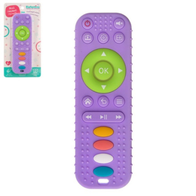 Пульт силиконовый "Elefantino", безопасные материалы, разные текстуры, развитие мелкой моторики, на 