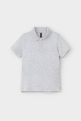 Поло для мальчика Crockid светло-серый меланж к536