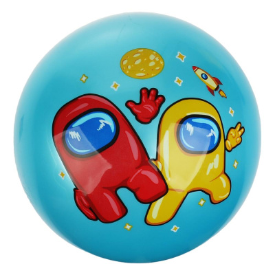 Мяч 23 см с наклейкой among us ИГРАЕМ ВМЕСТЕ 