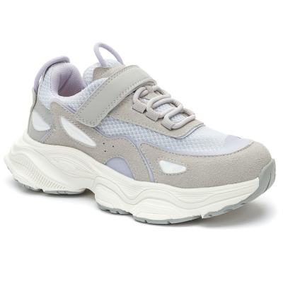 Кроссовки для девочки GRUNBERG сиреневый/серый