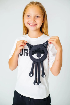 Футболка с коротким рукавом для девочки COLABEAR белый