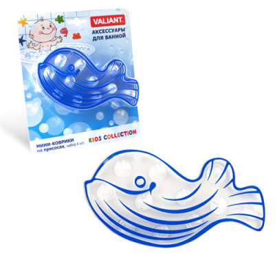 Мини - коврик для ванны "Кашалот" (на присосках)