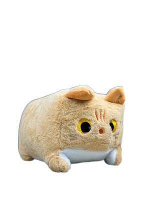 Кот квадрат 25 см бежевый