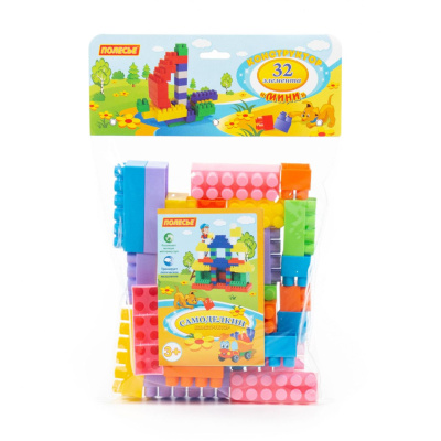 Конструктор мини 32 элемента в мешке Полесье