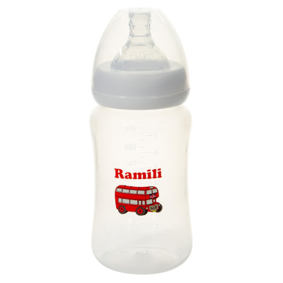 Бутылочка противоколиковая  для кормления Ramili Baby 240ML (240 мл, 0+, слабый поток)