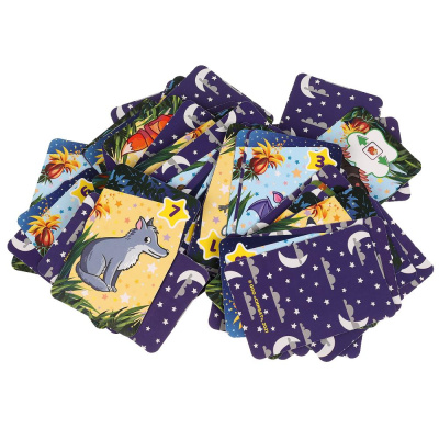 311096   Ночные животные. Карточная игра. 80 карточек в коробке с европодвесом . Умные игры в кор.50