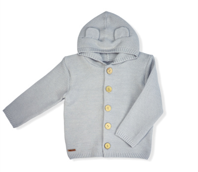 Жакет вязаный Мышка LEO серый