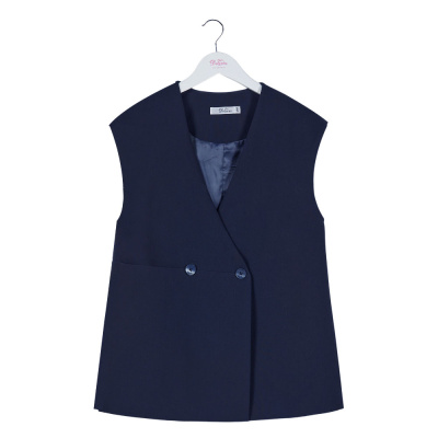 Жилет школьный для девочки Deloras синий
