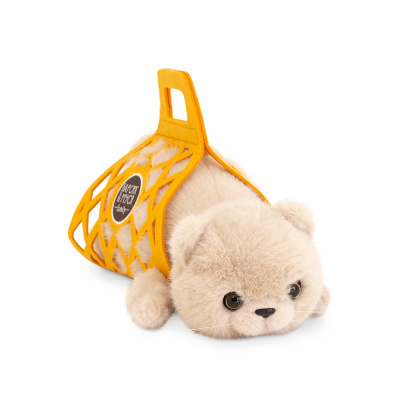 Кот Барсик в сумке бежевый 35 Orange Toys