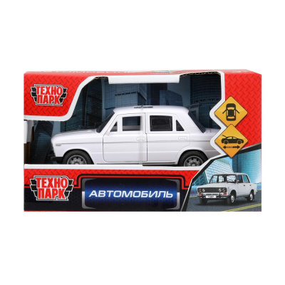 Машина пластик АВТОМОБИЛЬ 14 см, инерц, белый,кор. Технопарк
