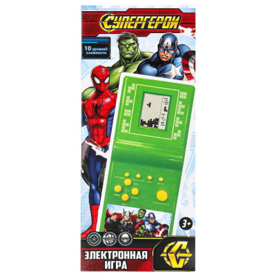 Электронная логическая игра супер герои, кор.8*18*3см ИГРАЕМ ВМЕСТЕ