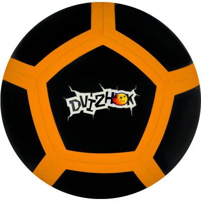Мяч Футбол №5 Dvizhok 380 гр. 141V-724-5 черный с оранжевым