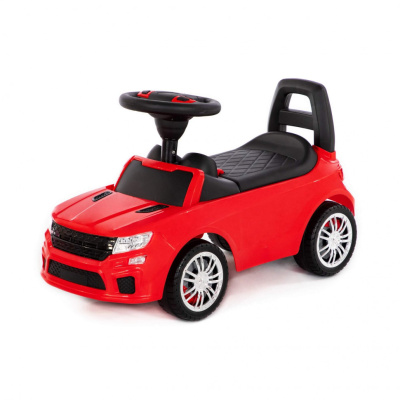 Каталка автомобиль SuperCar №6 со звуковым сигналом красная 