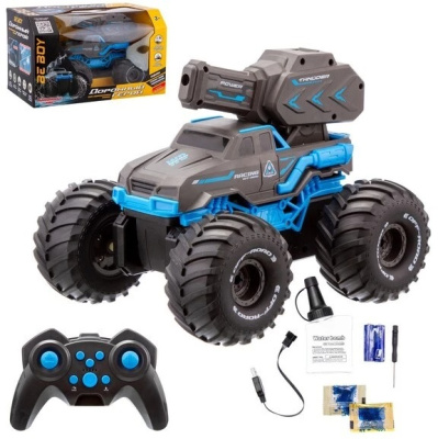 Внедорожник-амфибия "Beboy" на пульте р/у, стреляет гидрошариками, передвижение по снегу, воде,траве