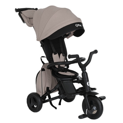 Велосипед трехколесный NOVA + QPlay  , Grey/black/cеро-черный