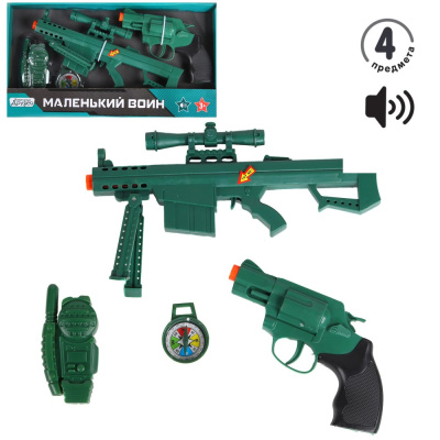 Набор "Полиция" со звуком, в/к 38*4,5*20,5 см ТМ "КОМПАНИЯ ДРУЗЕЙ", Серия "Маленький воин",