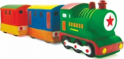 Игрушка набор "Паровозик с вагонами" для ванны с 12 мес ПоМа 