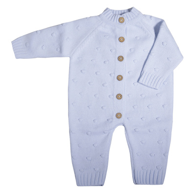 Комбинезон вязаный на пуговицах Babyedel Попкорн