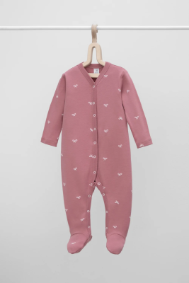 Комбинезон Crockid темная пудра бантики