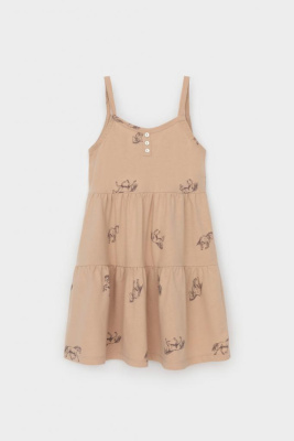 Сарафан Crockid нежный бежевый милые лошадки к567