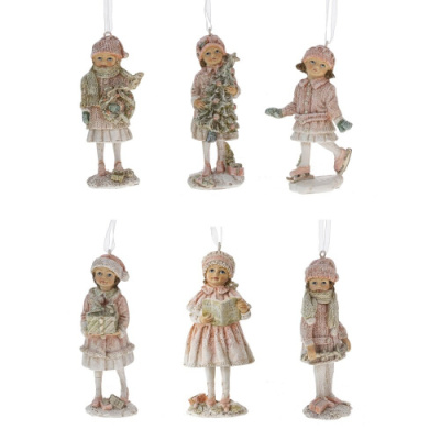 Ёлочное украшение Девочка, 6 видов