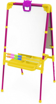 Доска знаний-мольберт Растущий двусторонний Сиреневый НИКА