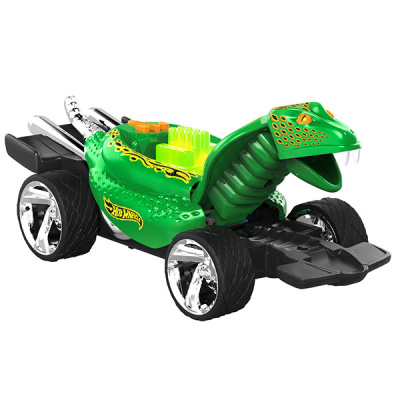 Машинка HOT WHEELS свет+звук электромех.питон зел.23 см