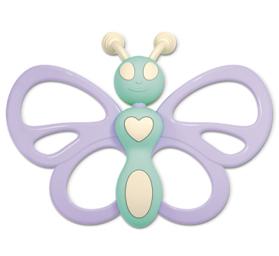 Погремушка-прорезыватель «Бабочка». Коллекция «Бисквит» 02199