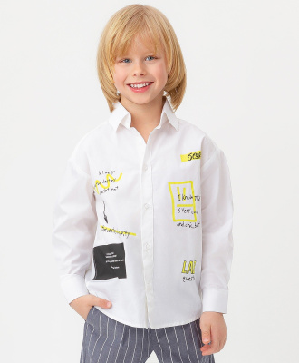 Сорочка с длинным рукавом для мальчика Button Blue